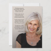 葬儀お祝い・オブ・ライフ・フォト 招待状 (裏面)