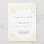 葬儀お祝い 招待状 (正面/裏面)