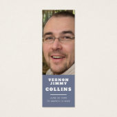 葬儀でハトの白い詩の写真のしおりを見に行かせてくれた (正面)