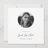 葬儀と悔やみや弔慰サンキューカード (裏面)