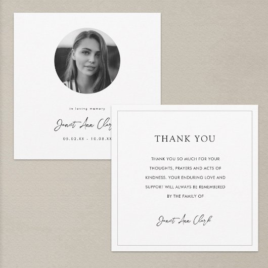 葬儀と悔やみや弔慰サンキューカード