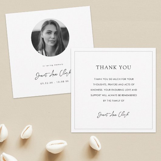 葬儀と悔やみや弔慰サンキューカード