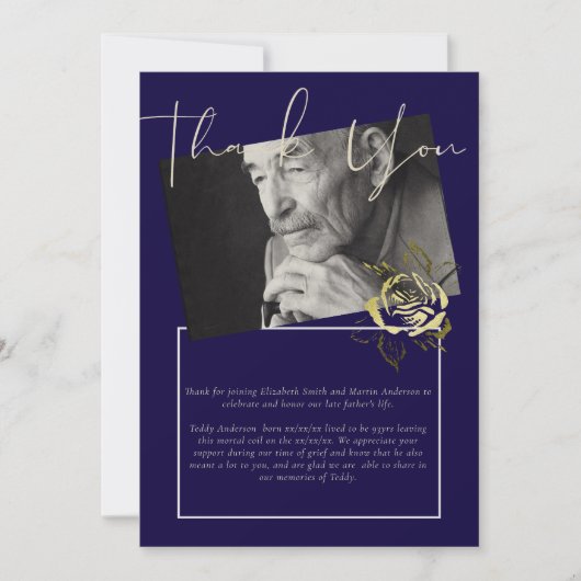 葬儀に参列してくれてありがとう (正面)