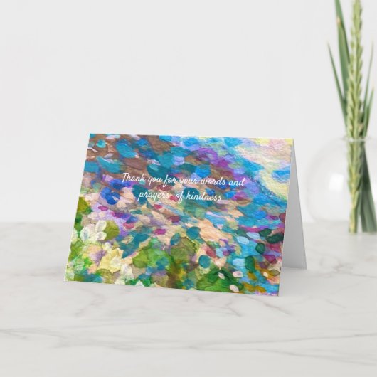 葬儀に参列してくれてありがとう サンキューカード (正面)