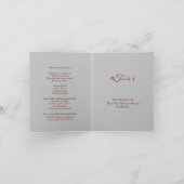 葬儀に参列してくれてありがとう ノートカード (内部)