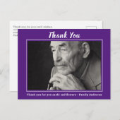 葬儀に参列してくれてありがとう ポストカード (正面/裏面)