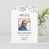 葬儀のお知らせ&招待状カード 案内状 (スタンド正面)