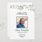 葬儀のお知らせ&招待状カード 案内状 (正面/裏面)