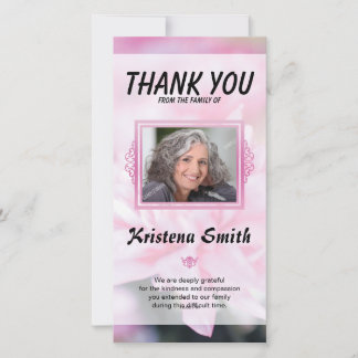 葬儀のお礼カード サンキューカード