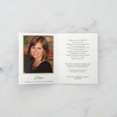 葬儀のお礼カード | フレグラント ガーデン 1 サンキューカード (内部)