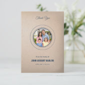 葬儀のお礼カード 招待状 (スタンド正面)