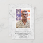 葬儀のお礼|写真の保存 サンキューカード (正面/裏面)