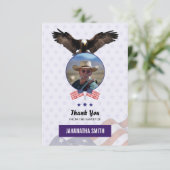 葬儀のサンキューカードの軍隊の軍隊 招待状 (スタンド正面)