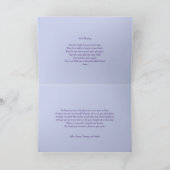 葬儀のサンキューカード|のアジサイ及びハンド・バッグ カード (内部)