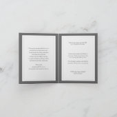 葬儀のサンキューカード|のダマスク織の銀2 サンキューカード (内部)