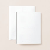 葬儀のサンキューカード|のユダヤ人の銀ぱく 箔カード (裏面封筒付き)