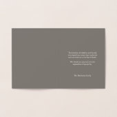 葬儀のサンキューカード|のユダヤ人の銀ぱく 箔カード (内部)