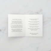 葬儀のサンキューカード|のヴィンテージのバラ3 サンキューカード (内部)