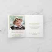 葬儀のサンキューカード|の二重ラッパスイセン サンキューカード (内部)