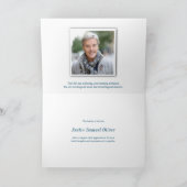 葬儀のサンキューカード|の日没及びボート サンキューカード (内部)