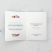 葬儀のサンキューカード|の森林野生花 サンキューカード (内部)