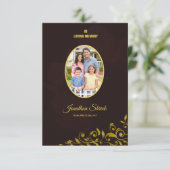 葬儀のサンキューカード サンキューカード (スタンド正面)