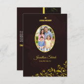 葬儀のサンキューカード サンキューカード (正面/裏面)