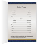 葬儀のテンプレートのパンフレット (内側 (右))