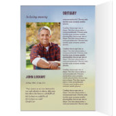 葬儀のテンプレートのパンフレット (内側 (左))