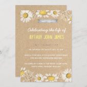 葬儀のパーティの招待状 招待状 (正面/裏面)