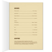 葬儀のプログラムテンプレートのパンフレット (内側 (右))