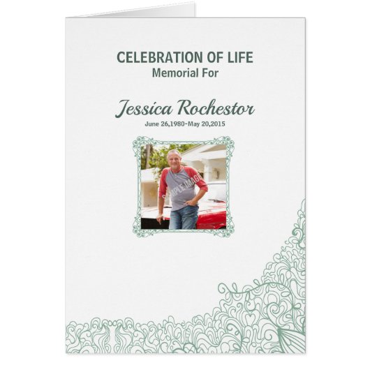 葬儀のプログラムテンプレート (正面)