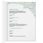 葬儀のプログラムテンプレート (内側 (右))