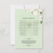 葬儀のプログラムテンプレート 招待状 (裏面)