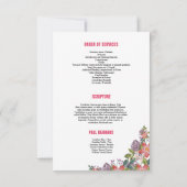 葬儀のプログラムテンプレート 招待状 (裏面)