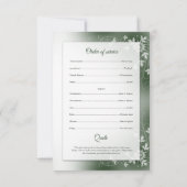 葬儀のプログラムテンプレート 招待状 (裏面)