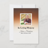 葬儀のプログラム・カードのテンプレート 招待状 (正面)