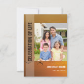 葬儀のプログラム・カード 招待状 (正面)