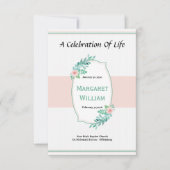 葬儀のプログラム・カード 招待状 (正面)