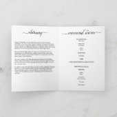 葬儀のプログラム/告別式のパンフレット プログラム (内部)