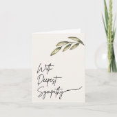 葬儀の共感書 招待状 (正面)