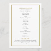 葬儀の写真撮影順 プログラム (裏面)