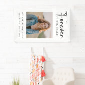 葬儀の写真永遠に私たちのハート詩祈りの言葉 横断幕 (インサイチュ)