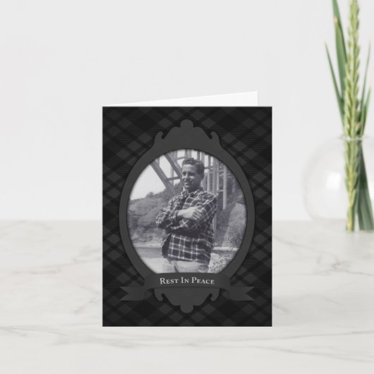 葬儀の告知を受けて休む 案内状 (正面)