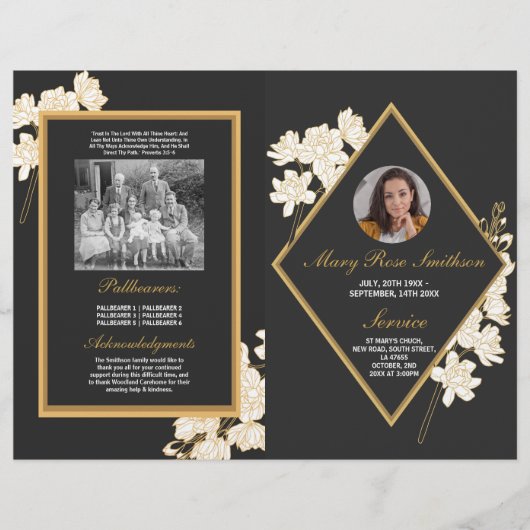 葬儀の命の順序ダークフローラ チラシ (正面)