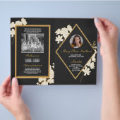 葬儀の命の順序ダークフローラ チラシ (手)