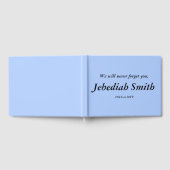 葬儀の哀悼の祈り書 ゲストブック (全面)