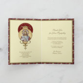 葬儀の哀悼 ありがとう イエス 善き羊飼い カード (内部)