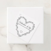 葬儀の好意 |生命のお祝いつるラベル フェイバータグ (インサイチュ)