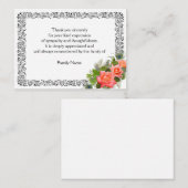 葬儀の後に咲くアジロサンキューカード ノートカード (正面/裏面)